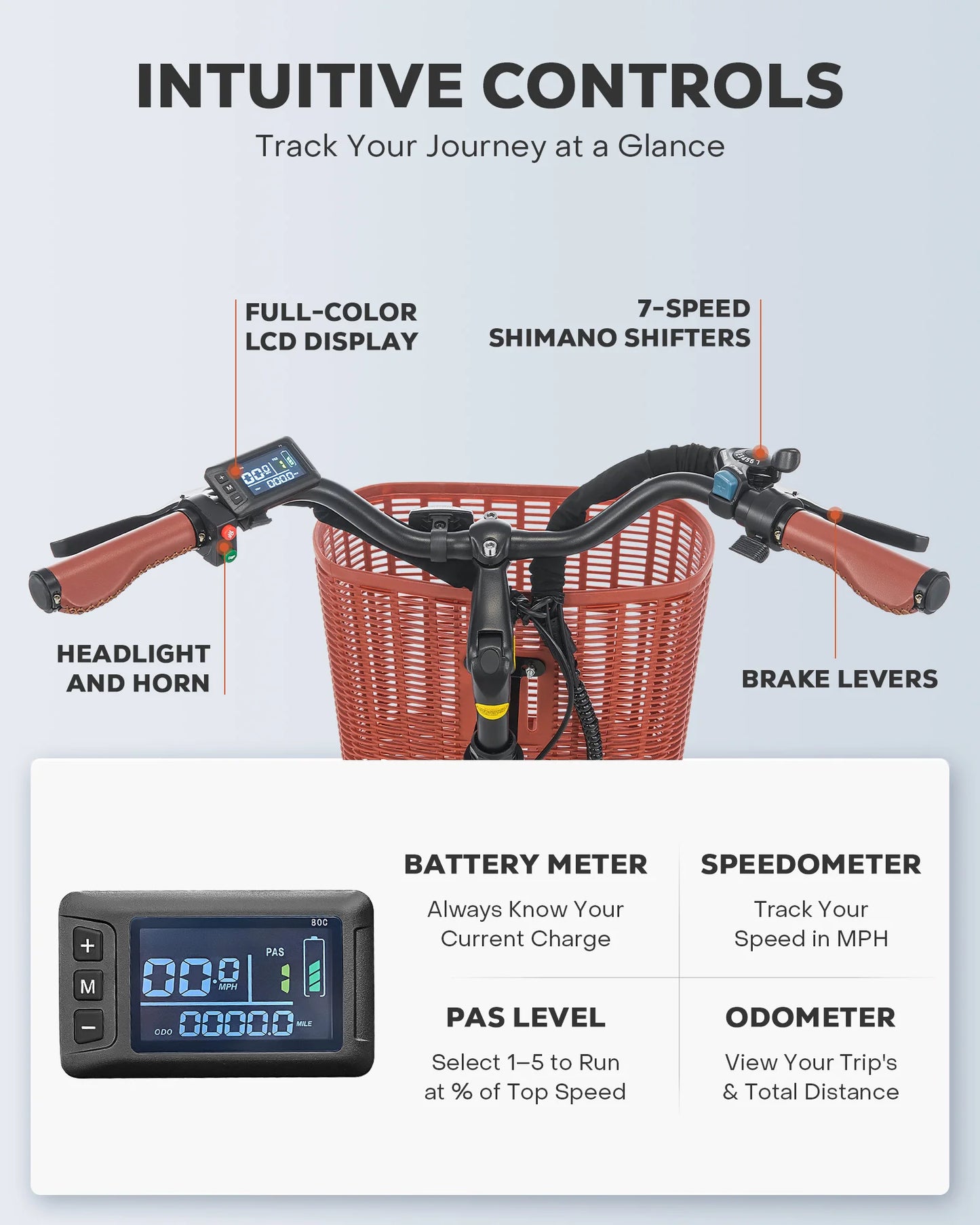 Shimano 7 Speed Shifter Electric Bike