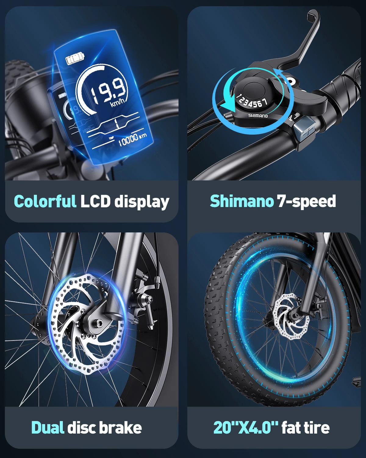 Shamano 7-Speed Electric Bike