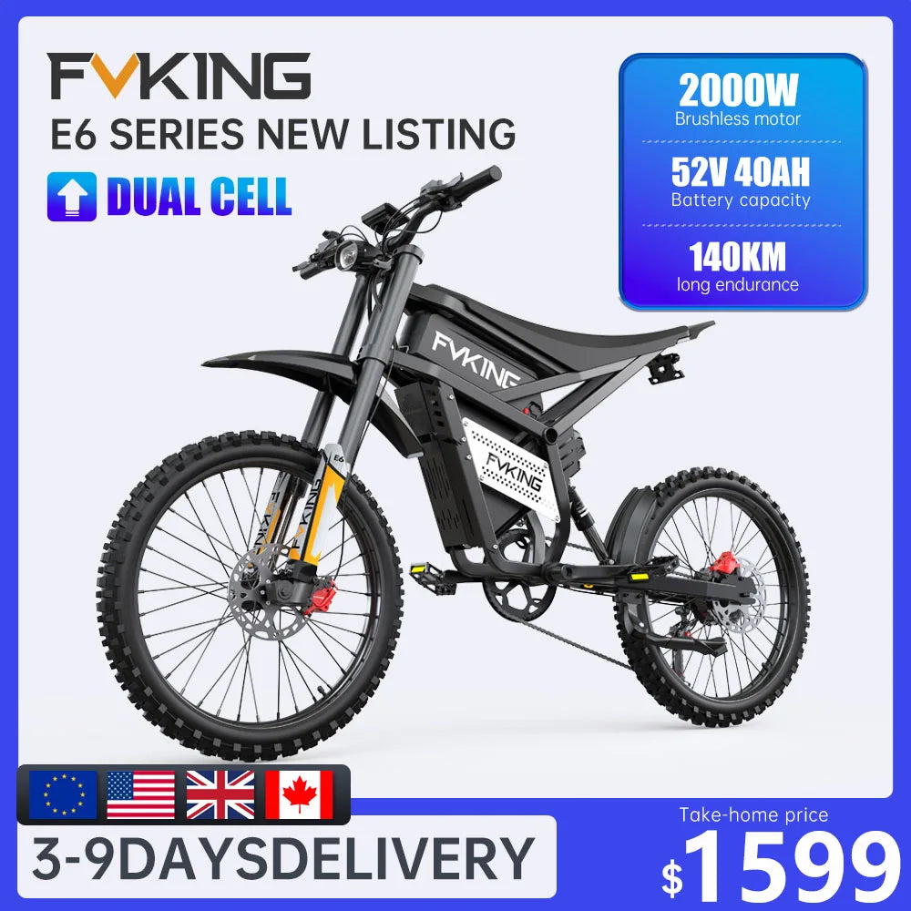 FVKING E6 Adult Electric Dirt Bike