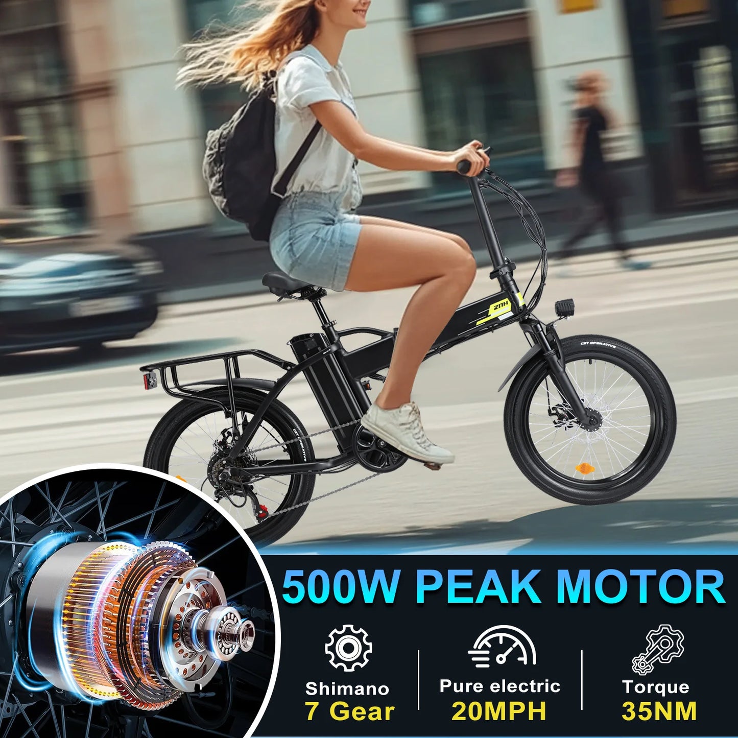 500W Folding Electric Bike