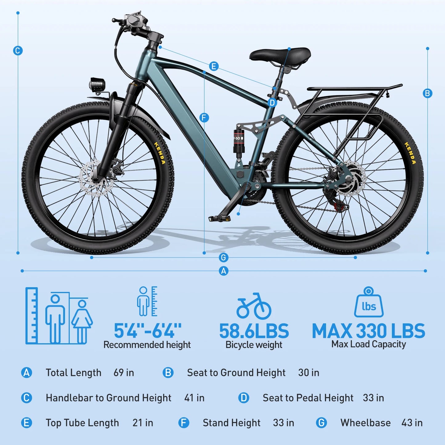 500W Motor Electric Bike