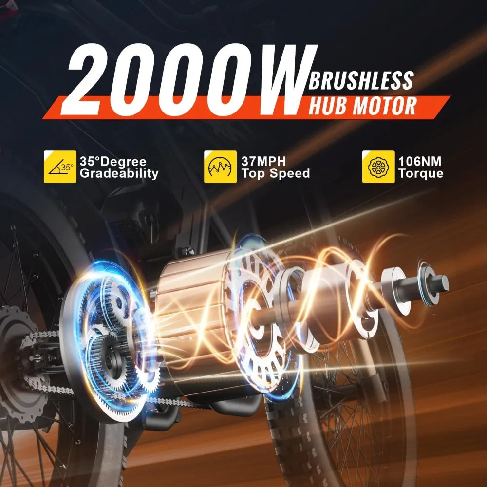 Max 37 MPH & 85 Mile Long Range Electric Dirt Bike