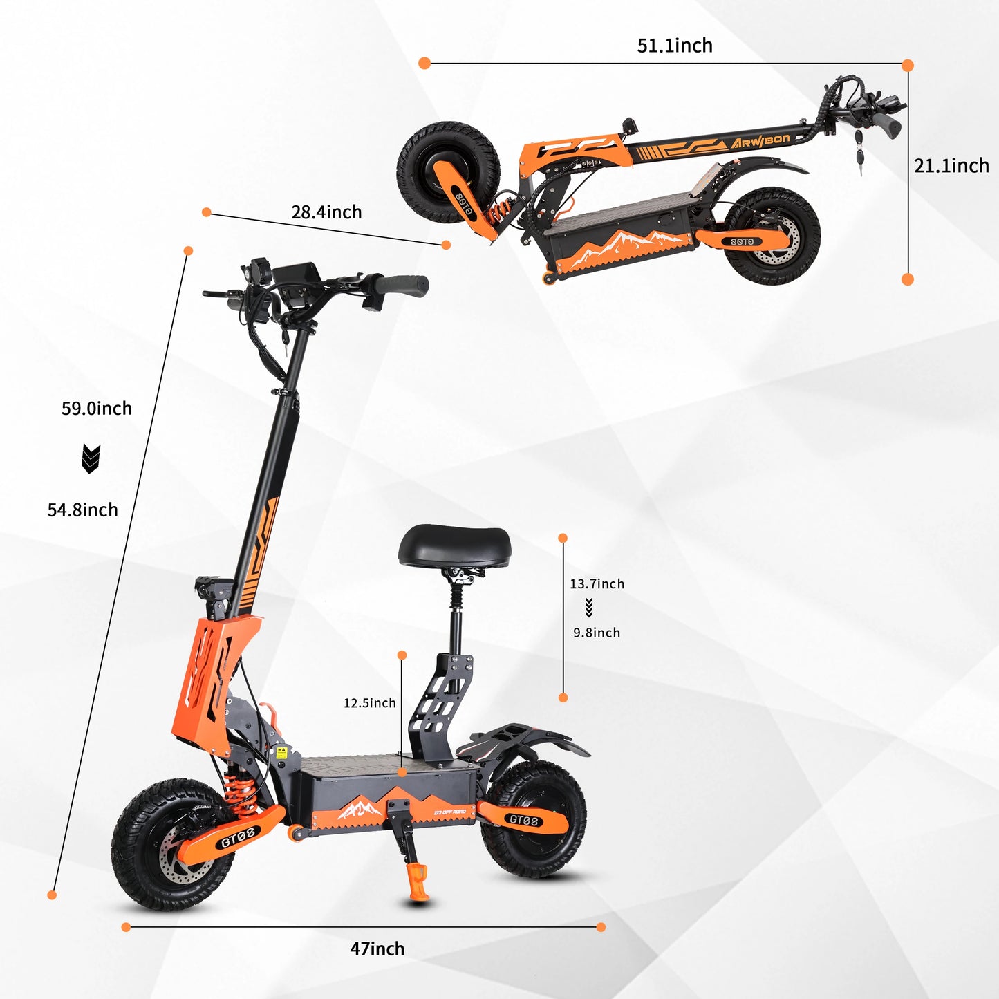 Arwibon 5600W Adult Electric Scooter