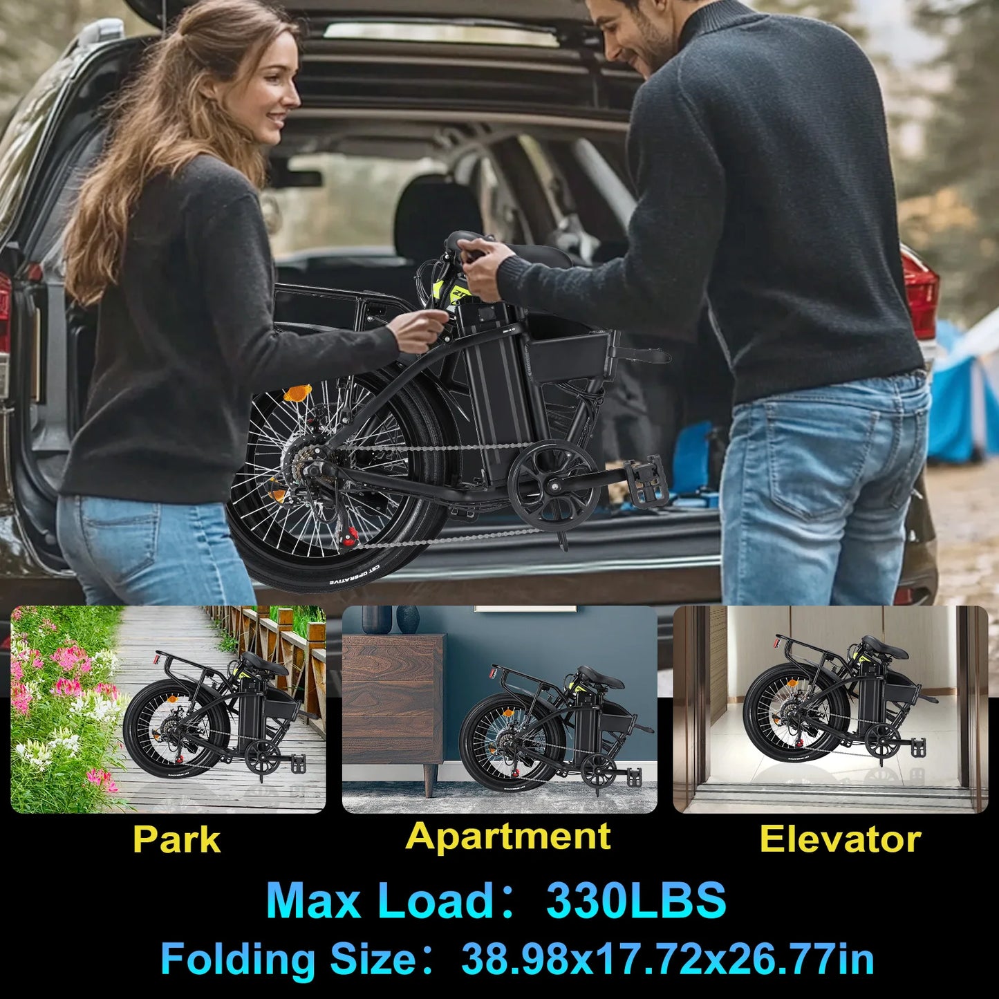 500W Folding Electric Bike