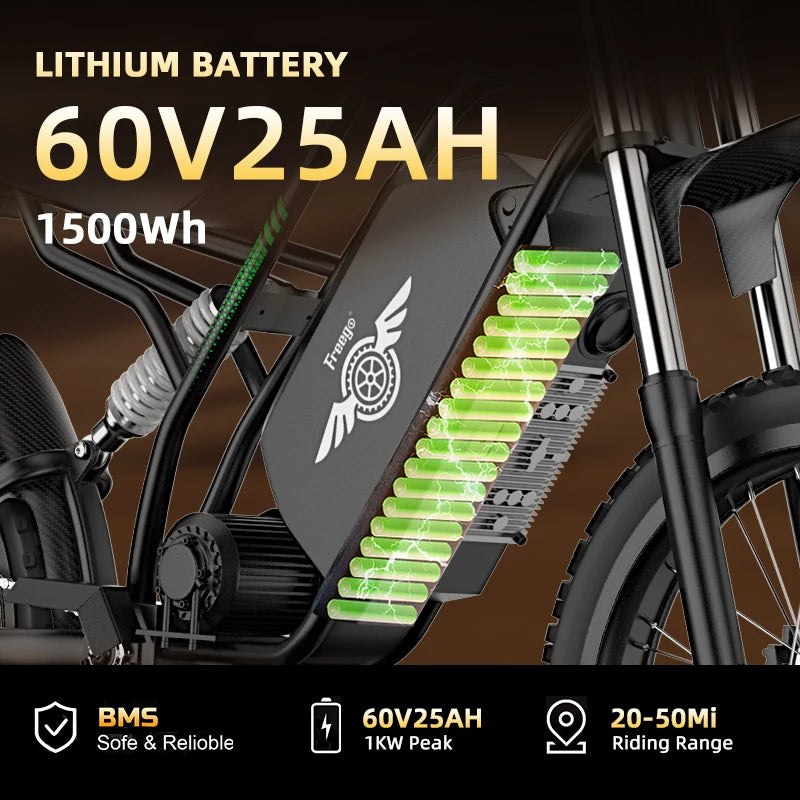 Freego 3000W Power Electric Dirt Bike